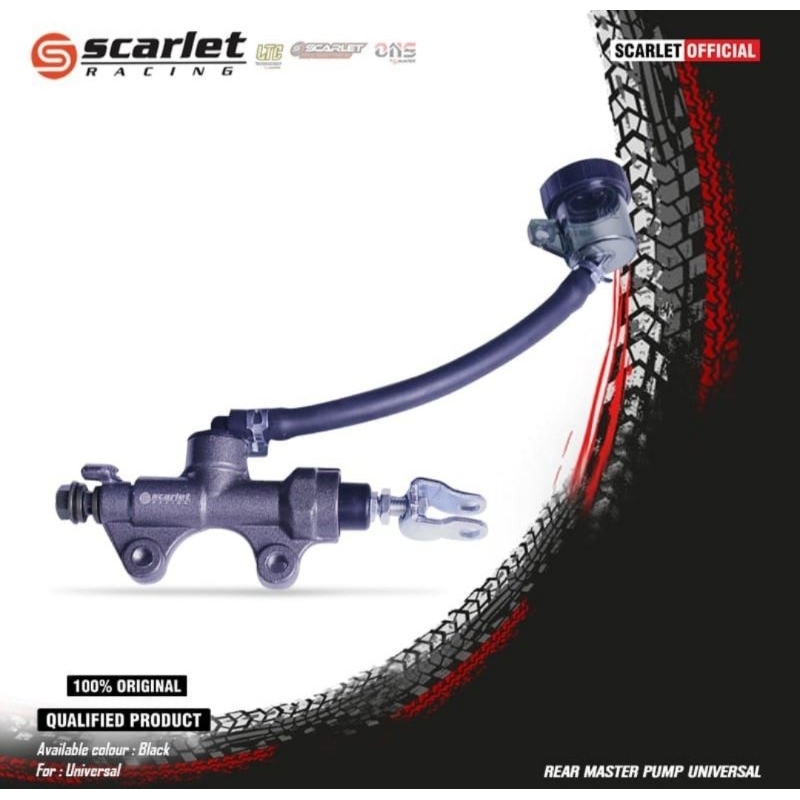 REAR MASTER REM PUMP, MASTER BLKG SET+ TABUNG,UNIVERSAL ORIGINAL SCARLET