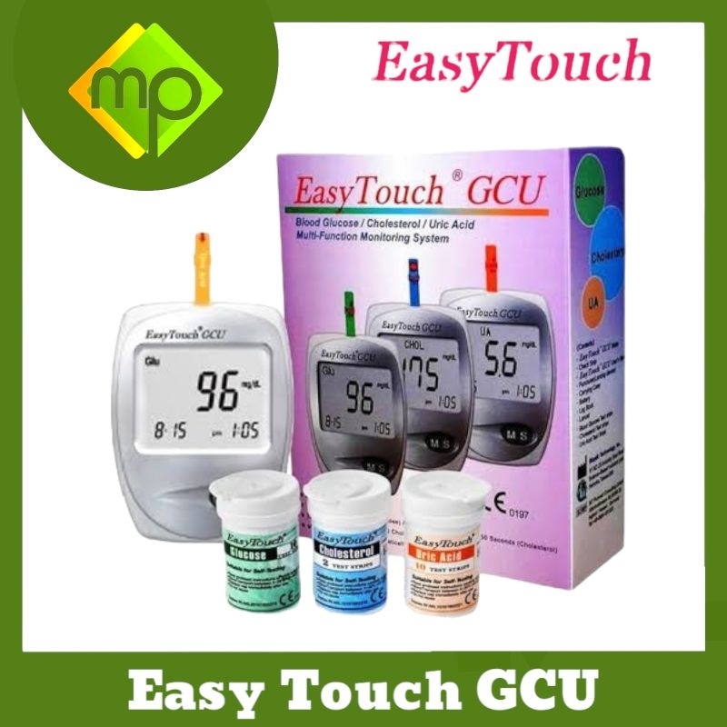 Easy Touch GCU  Alat Test Gula Darah Easy Touch  Cek Gula Asam Urat Kolesterol