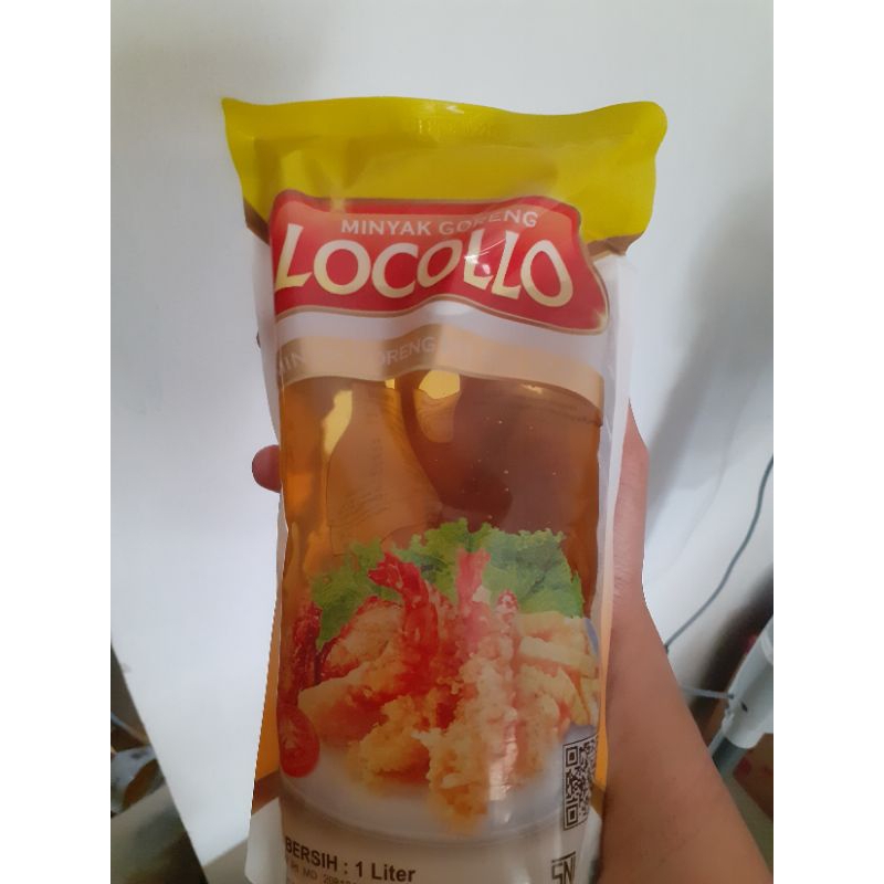 

MINYAK GORENG MERK LOCOLLO KEMASAN POUCH 1 LITER.