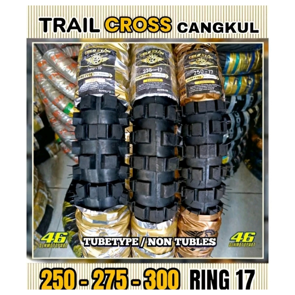 ban cross ring 17 ukuran 250,275 dan 300 ring 17