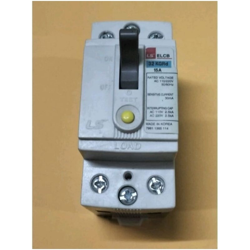 Mccb Ls ELCB KGRd 2P 15A 20A 30A LS