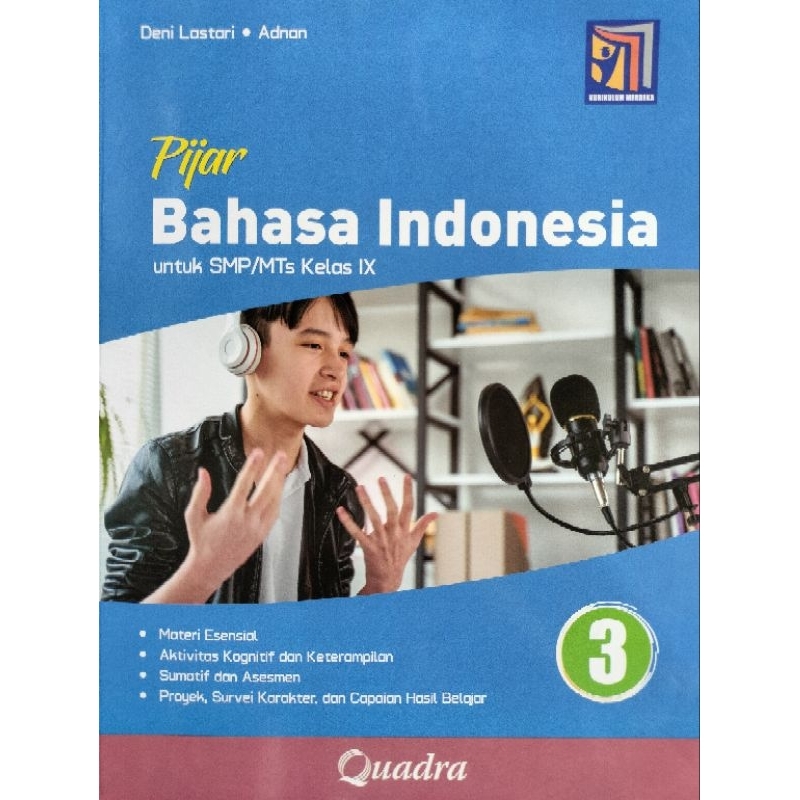 Pijar Bahasa Indonesia Kelas 9 SMP Penerbit Quadra