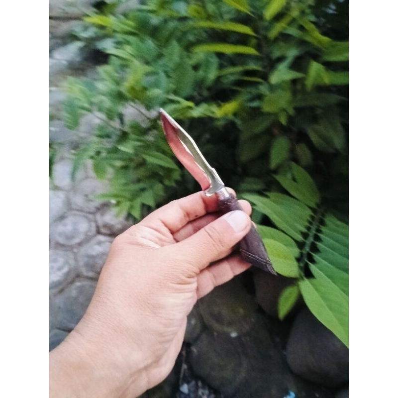 pisau kecil mini baja putih baja hss lucu unik