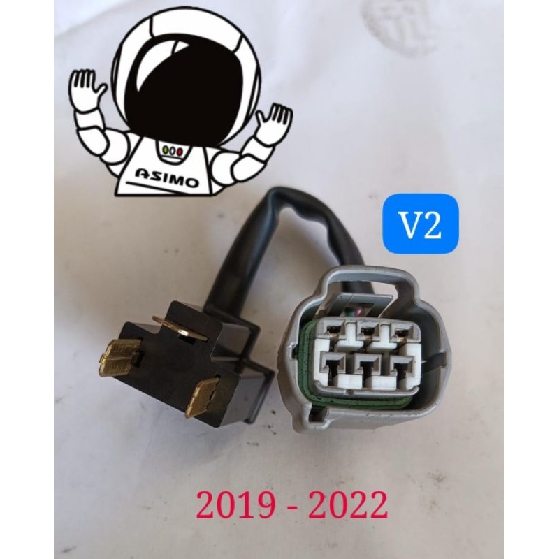 Soket Extension adaptor upgride pin 3 H4 To Led pin 6 Bahan Original Mitsubishi new Xpander Cross V2