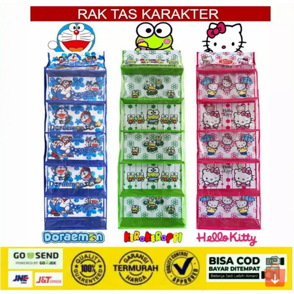 RAK TEMPAT TAS GANTUNG RESLETING WADAH TAS GANTUNG AESTHETIC PLASTIK TEMPAT PENYIMPANAN GANTUNGAN TE