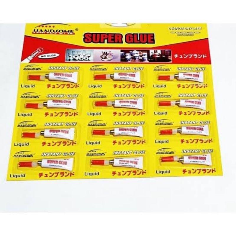 

Lem Hansome Super Glue Renceng isi 12 pcs