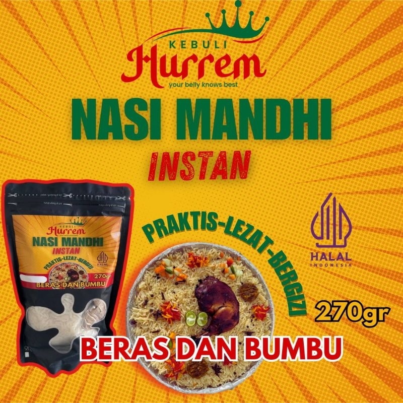 

Nasi Mandhi Instan Praktis Aromatic Gurih Cocok untuk 4-5 Porsi