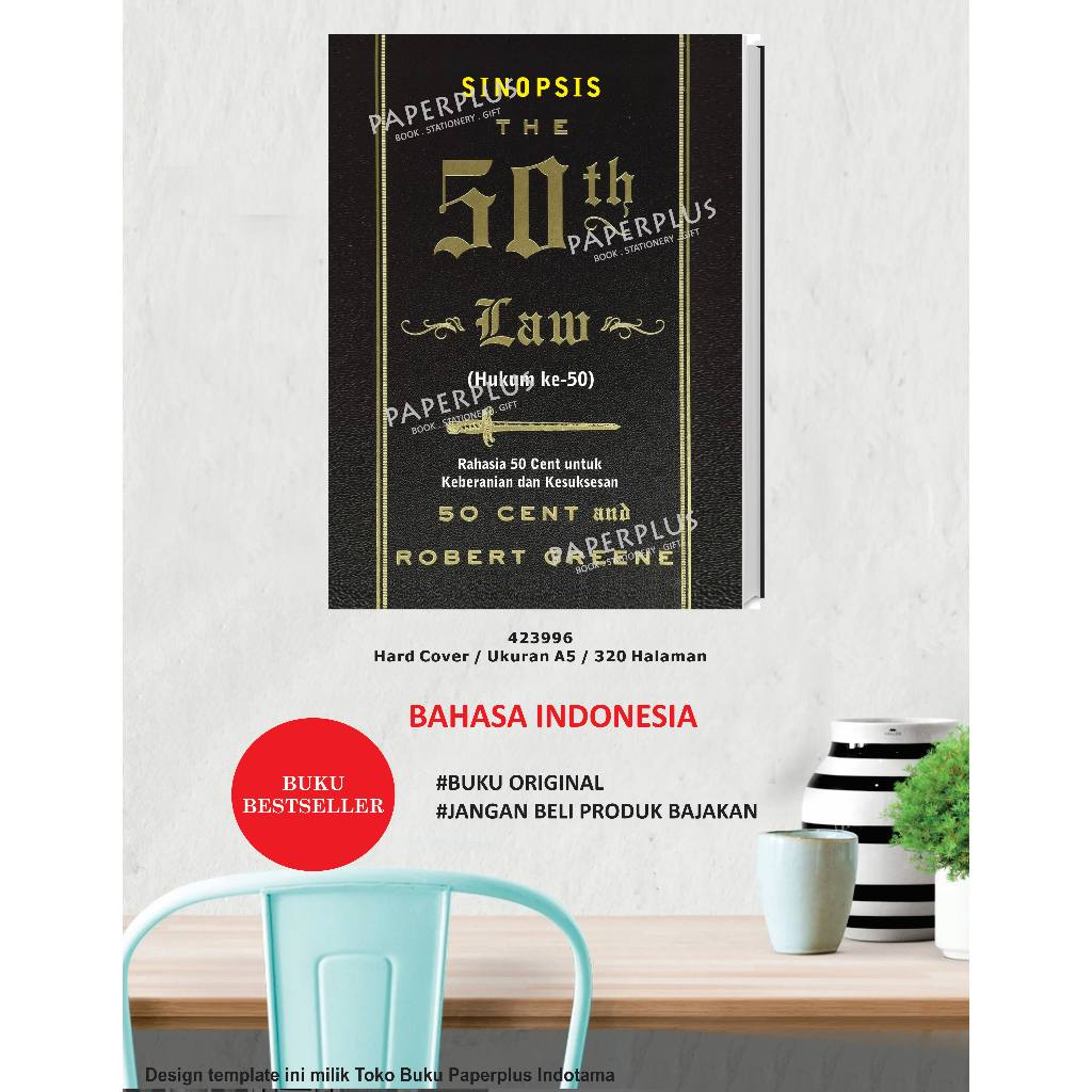 The 50Th Law by Robert Green / Buku Inspirasi / HC / Sinopsis / Pengembangan Diri / 787