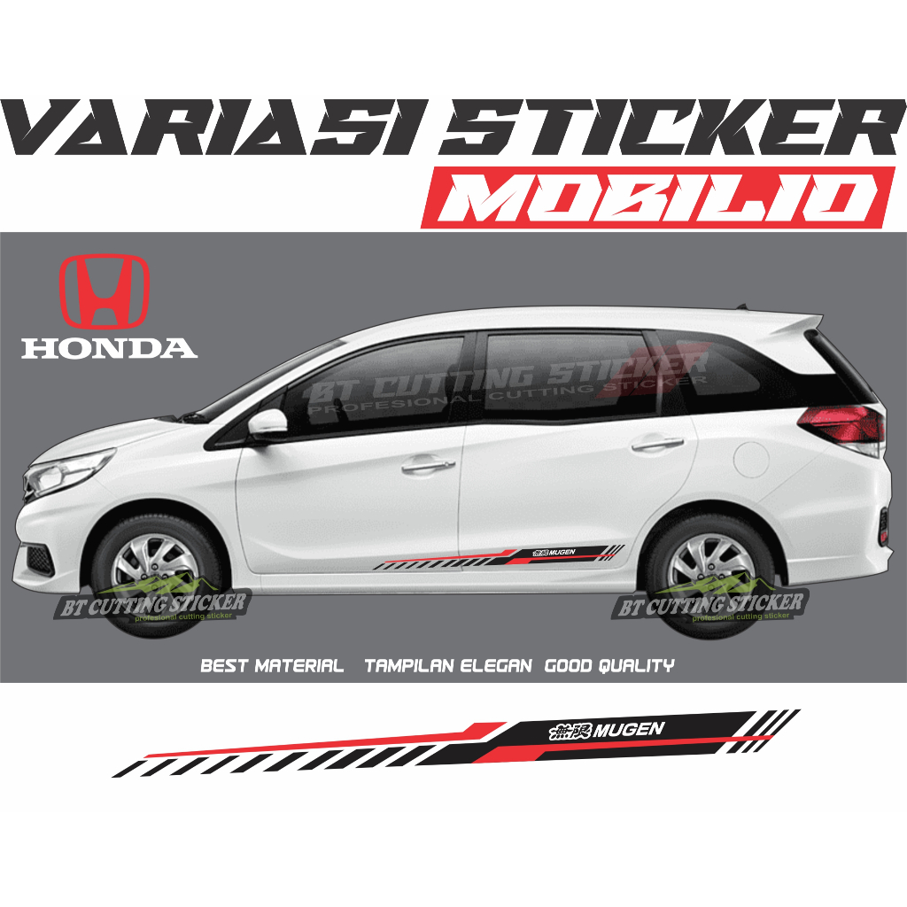 MB2 Stiker honda mobilio stiker mobilio stiker striping mobilio stiker mugen