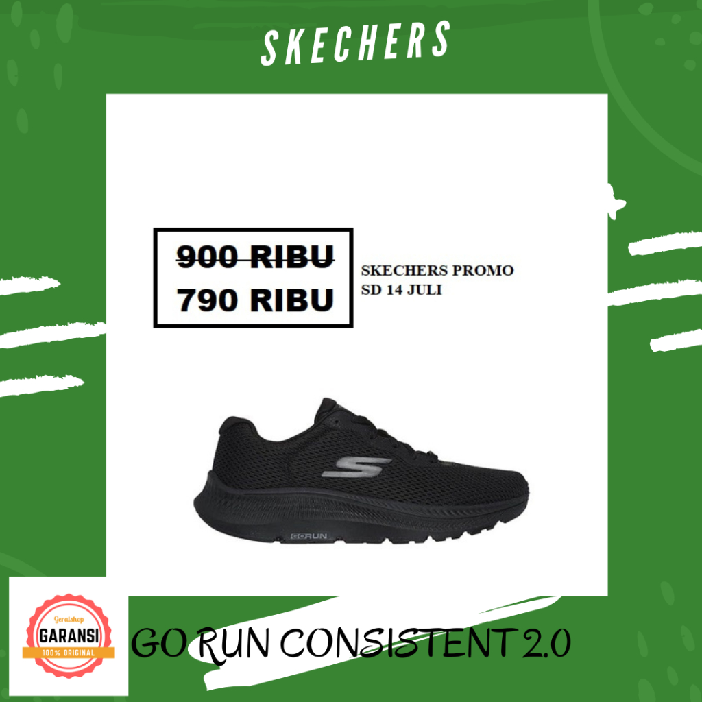 Sepatu Skechers men pria SALE sneakers seri GO RUN CONSISTENT 100% ORIGINAL STORE