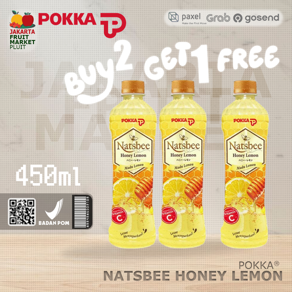 

[PROMO] B2G1 FREE POKKA NATSBEE HONEY LEMON minuman instant