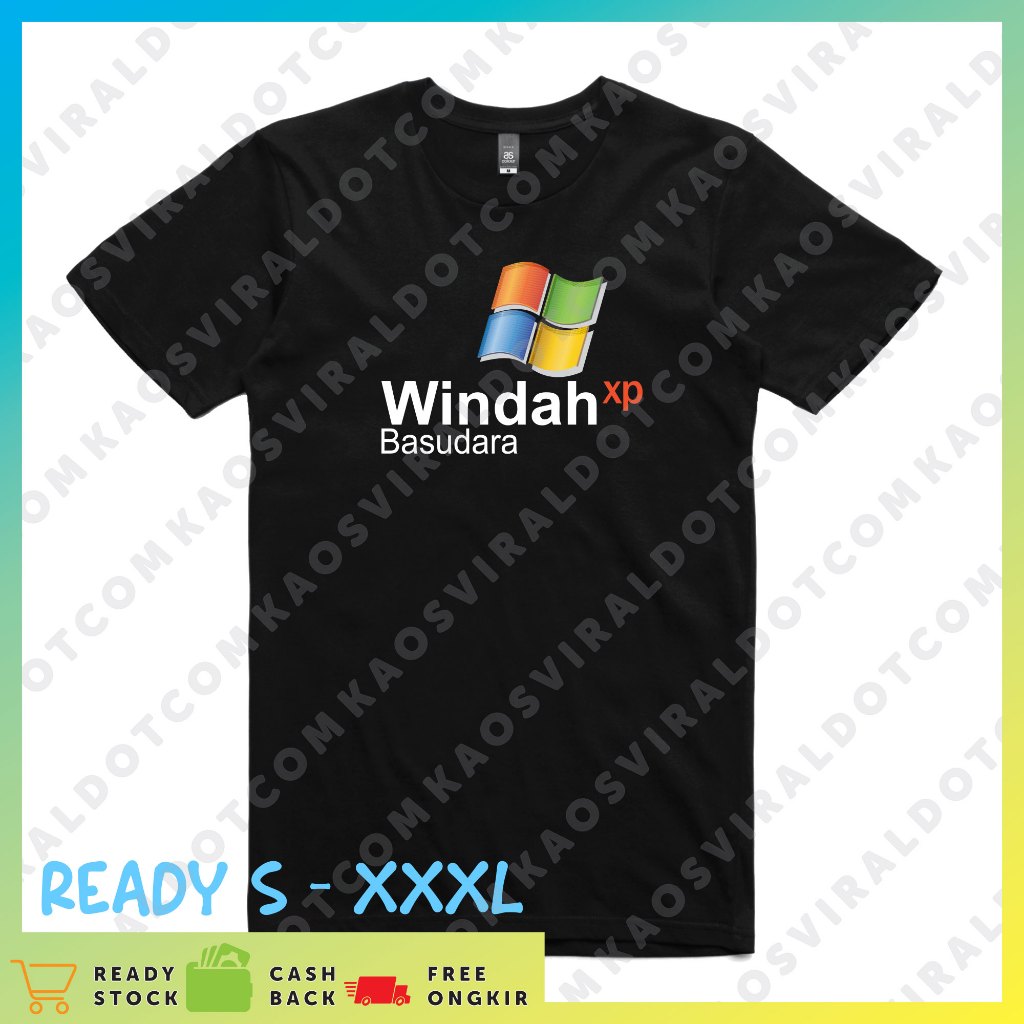 KAOSVIRALDOTCOM BAJU KAOS PARODY WINDOWS WINDAH BASUDARA T-SHIRT UNISEX