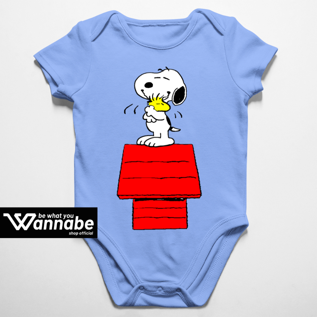 Jumper Bayi SNOOPY KANTONG | Baju Bayi | Jumper Baby  0 - 12 bulan | Baby Rompers | jumper Bayi