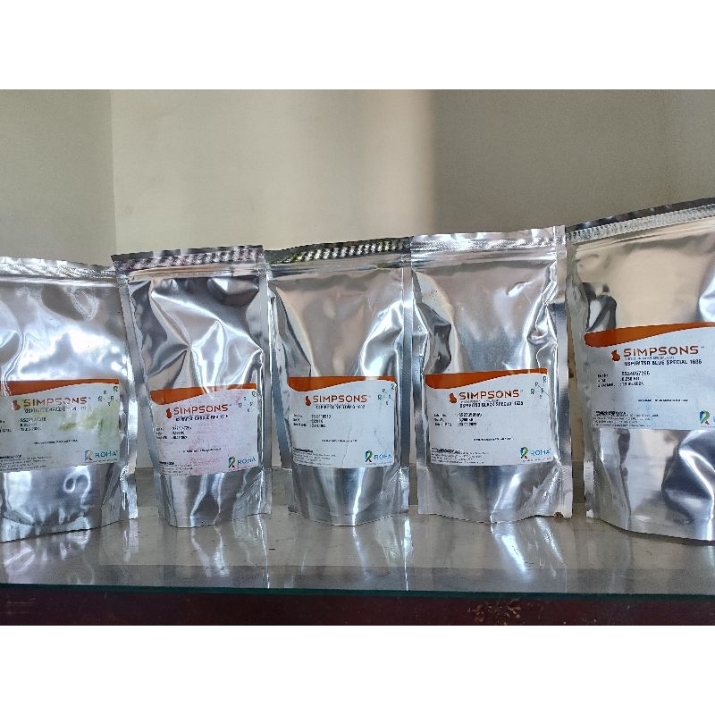 

pewarna minyak simpsons berbagai macam warna