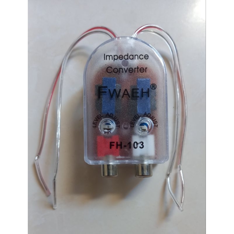 HIGH TO LOW AUDIO CONVERTER RCA Adaptor RCA