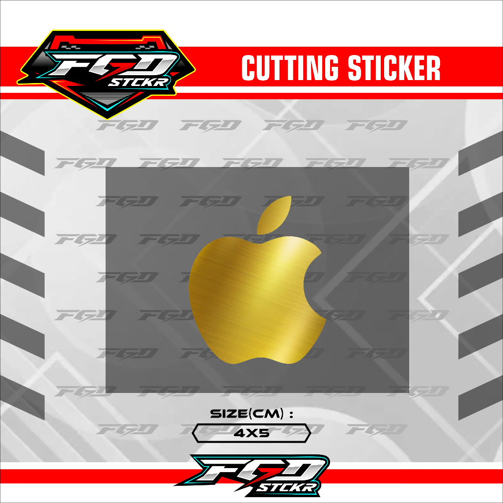 STIKER CUTTING LOGO APPLE LOGO IPHONE