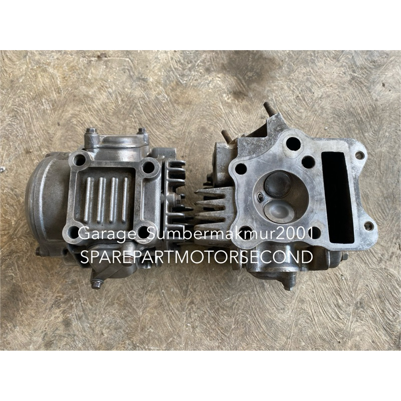 Blok Head deksel cylinder Kop Full set Suzuki Smash 110 old Lama original lepasan motor
