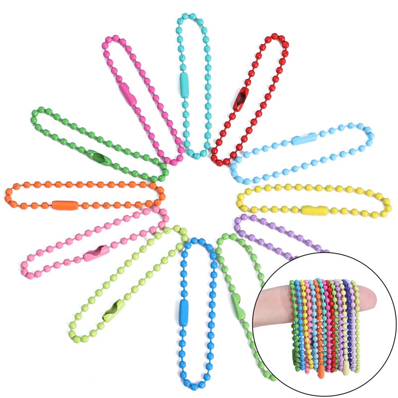 

10 Buah Rantai Merica Biji Lada Hang Tag Warna Warni 10 &12 cm-Gantungan Multifungsi DI - City Beads