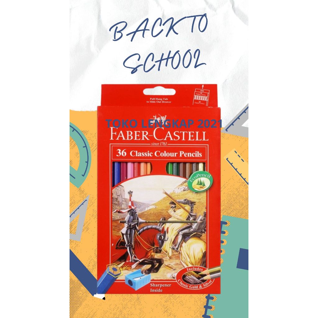 

Pensil Warna Faber Castell 36 Classic / Free Rautan