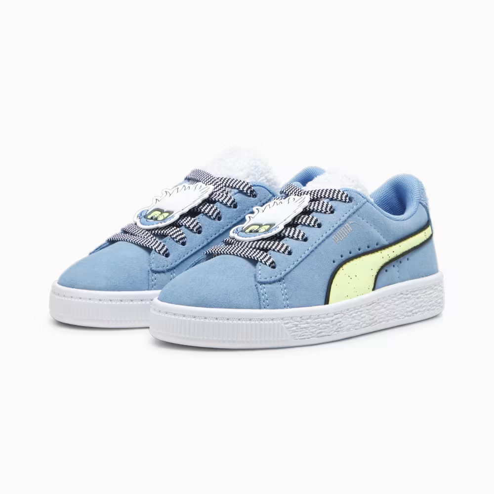 Sepatu Puma Anak Suede TROLLS PS Team Light Blue-Fizzy Li 396529 01