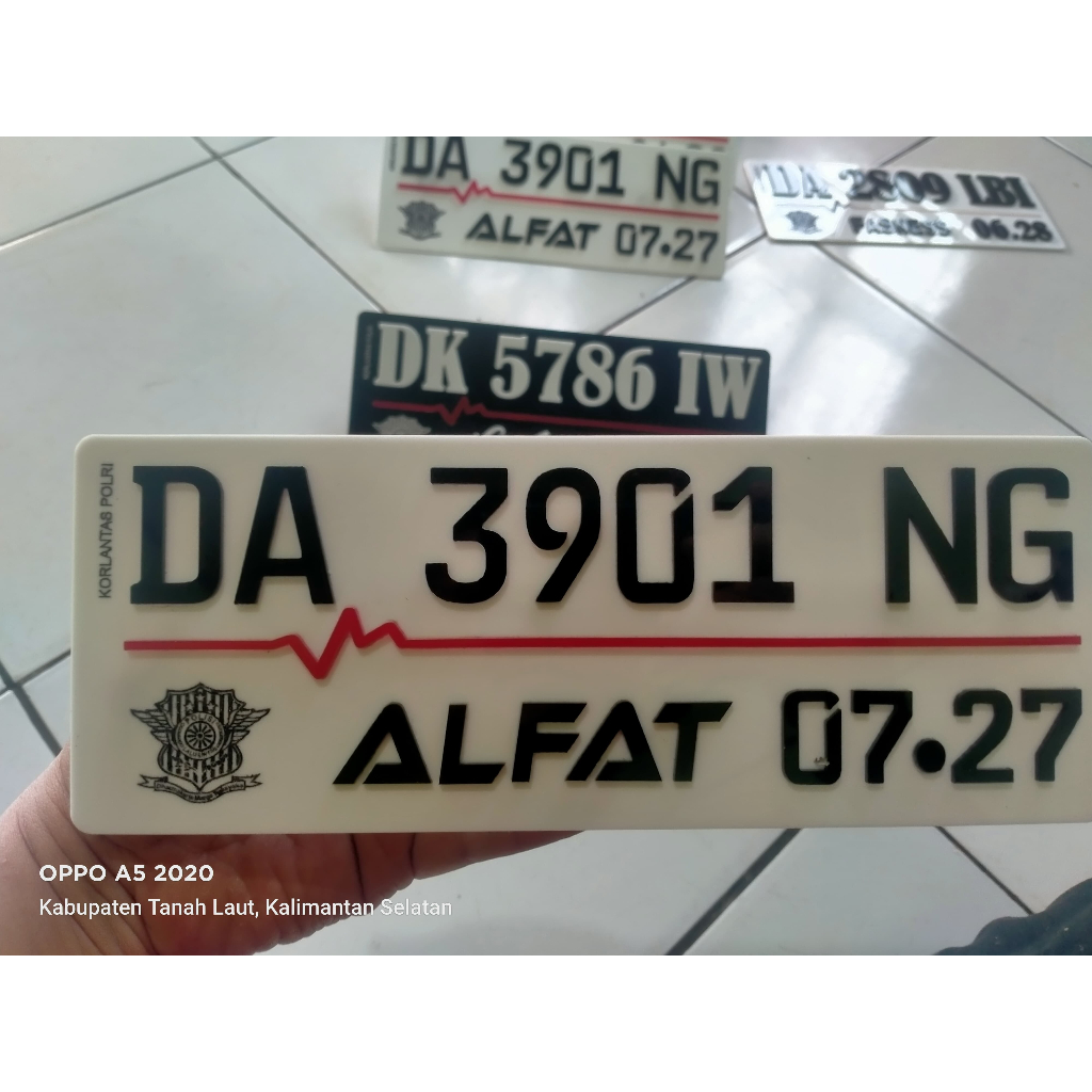 PROMO Plat Motor Variasi / Plat Nomor Polisi CUSTOM NAMA PRIBADI (Bisa Request Nama)