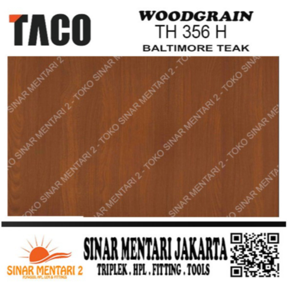 TACO HPL WOODGRAIN TH 356 H BALTIMORE TEAK