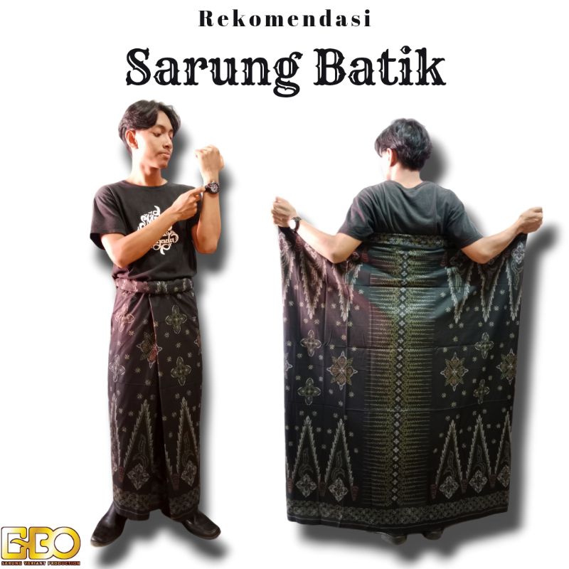 Sarung Batik motif BHS batik kembang Sarung Santri