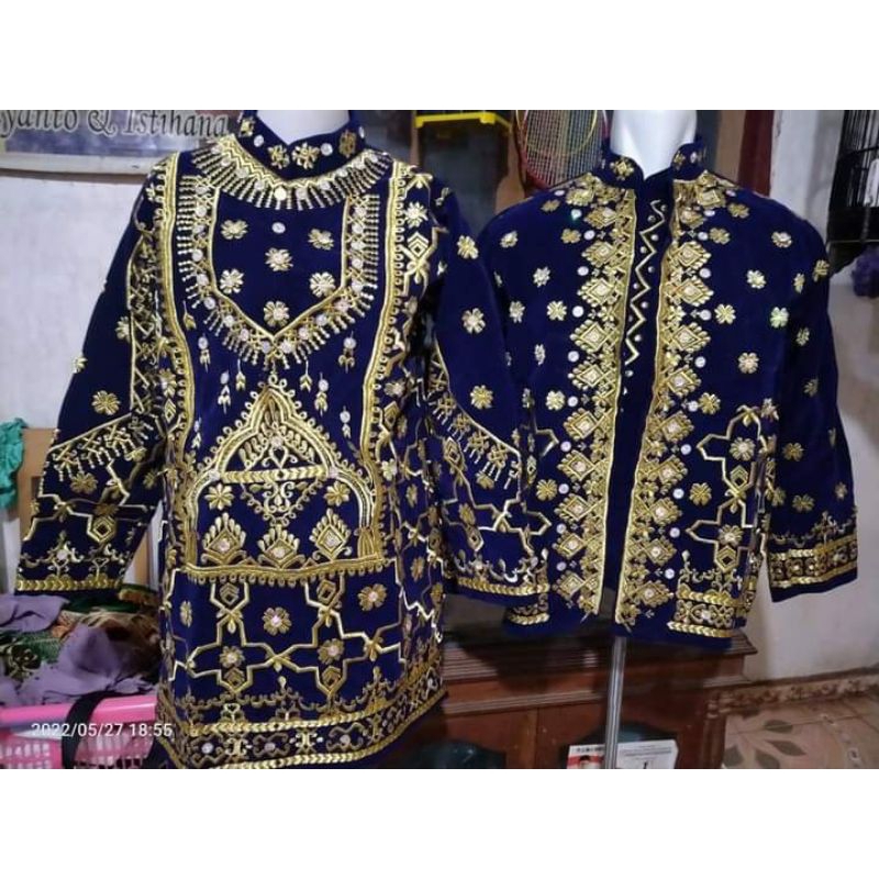 Baju pengantin Palembang Bordiran