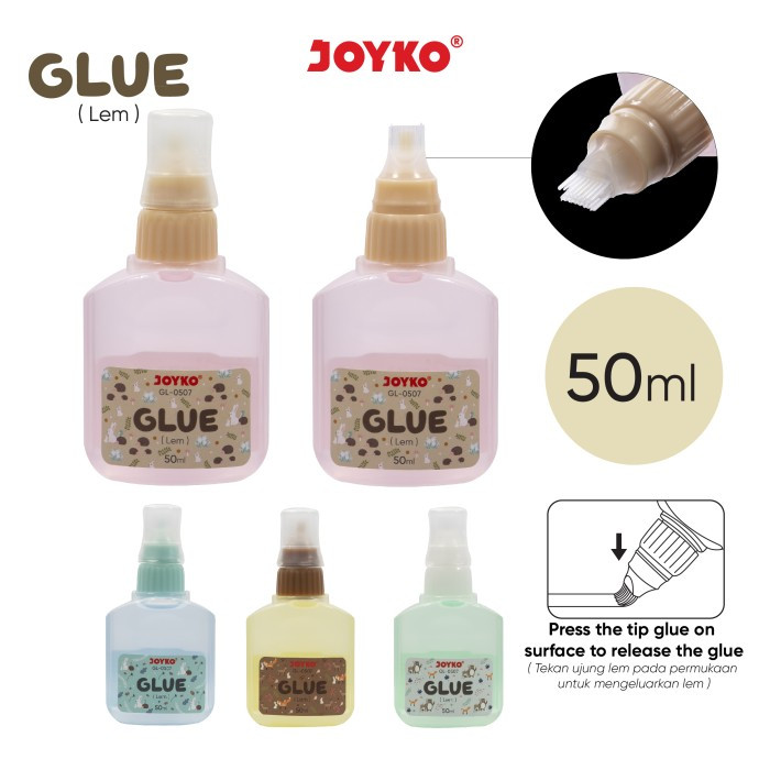 

Liquid Glue Lem Kertas Cair Joyko GL-0507 50ml