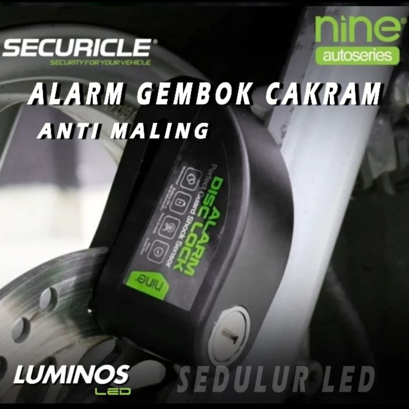 Kunci gembok pengaman alarm cakram disc lock motor Gembok Cakram Alarm Disc Lock Kunci Alarm