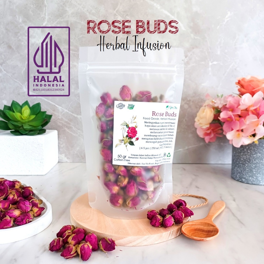 

Rose Buds Tea/Teh Kuncup Mawar 50 Gr