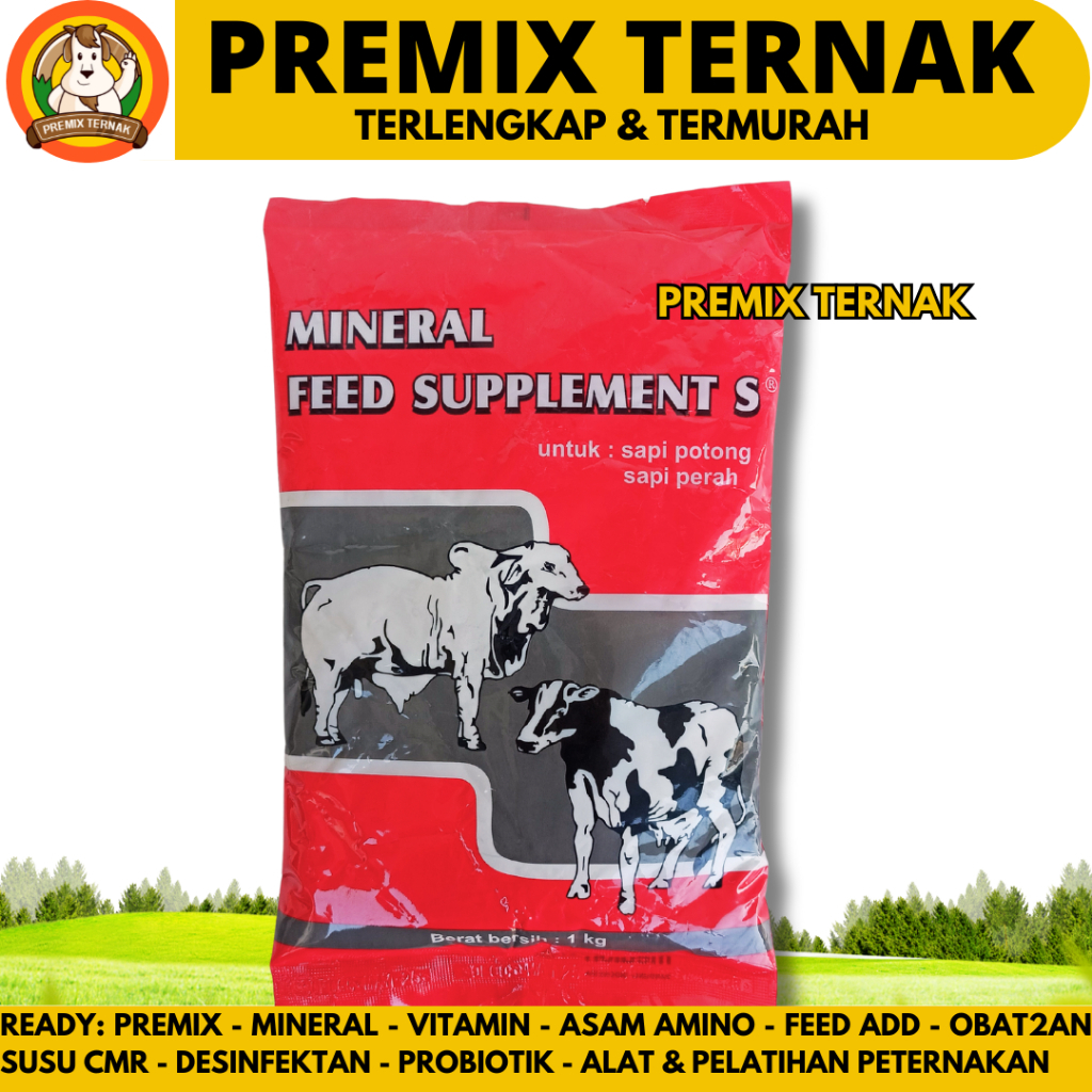 MINERAL SAPI 1 KG MEDION - MINERAL FEED SUPPLEMENT S - Mineral Kalsium Sapi Domba Kambing Medion