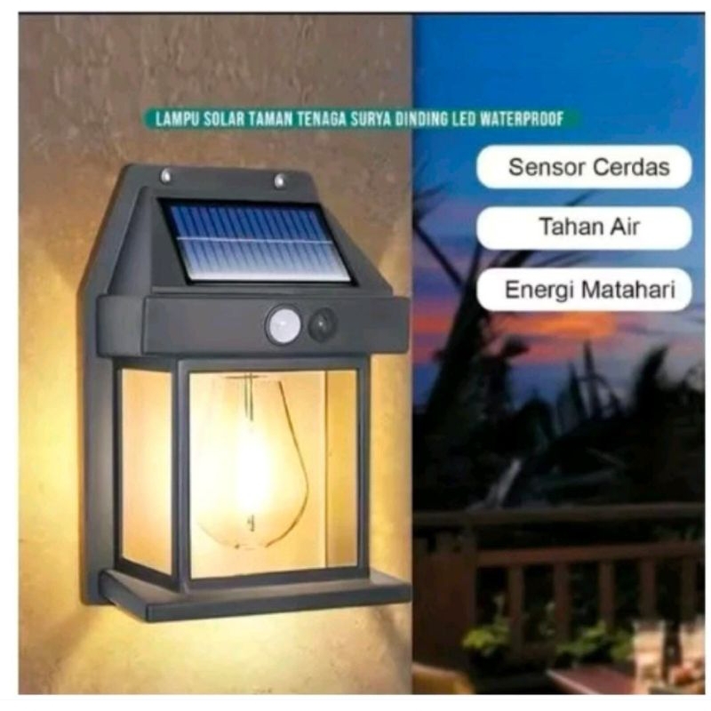 lampu dinding tenaga surya matahari 100 Led
