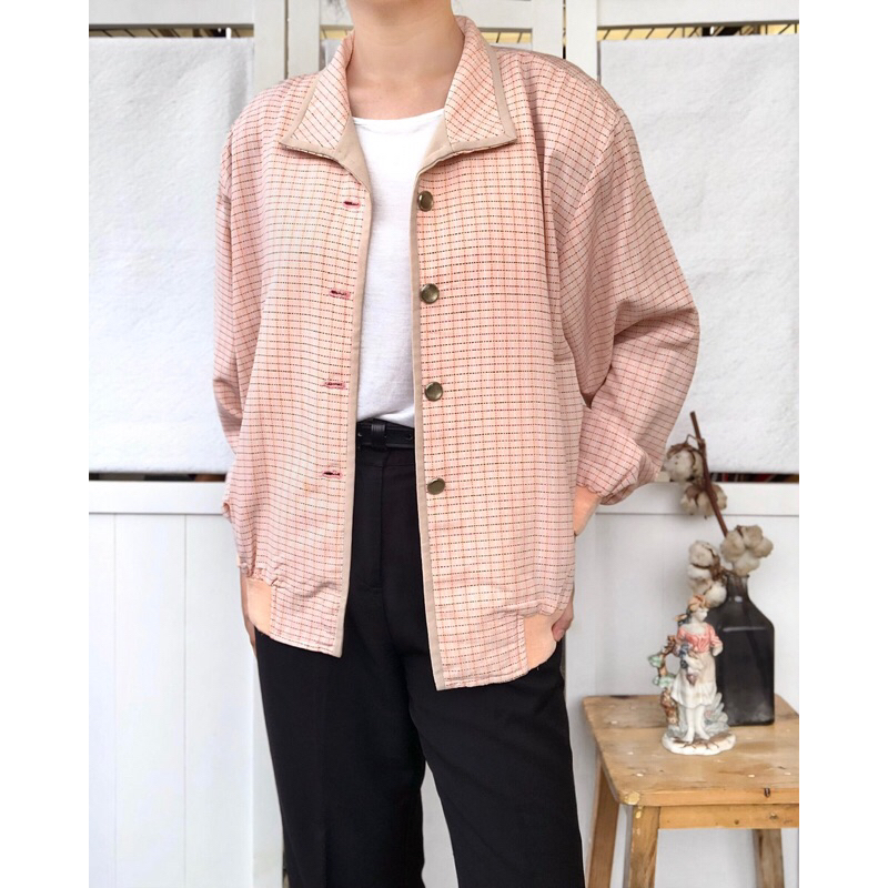 Pink Plaid Jacket