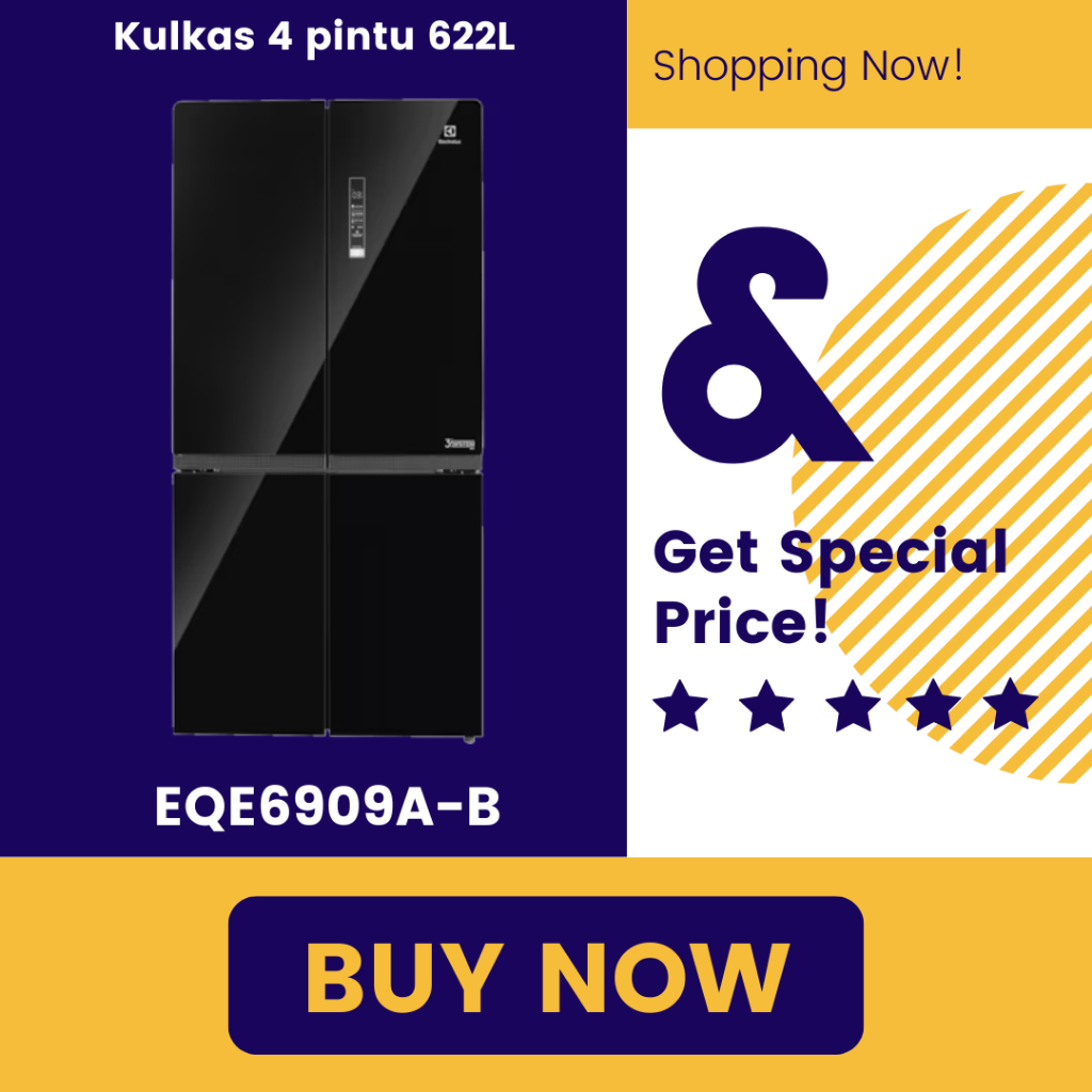 ELECTROLUX EQE6909A KULKAS NUTRIFRESH QUATTRO 648 LITER