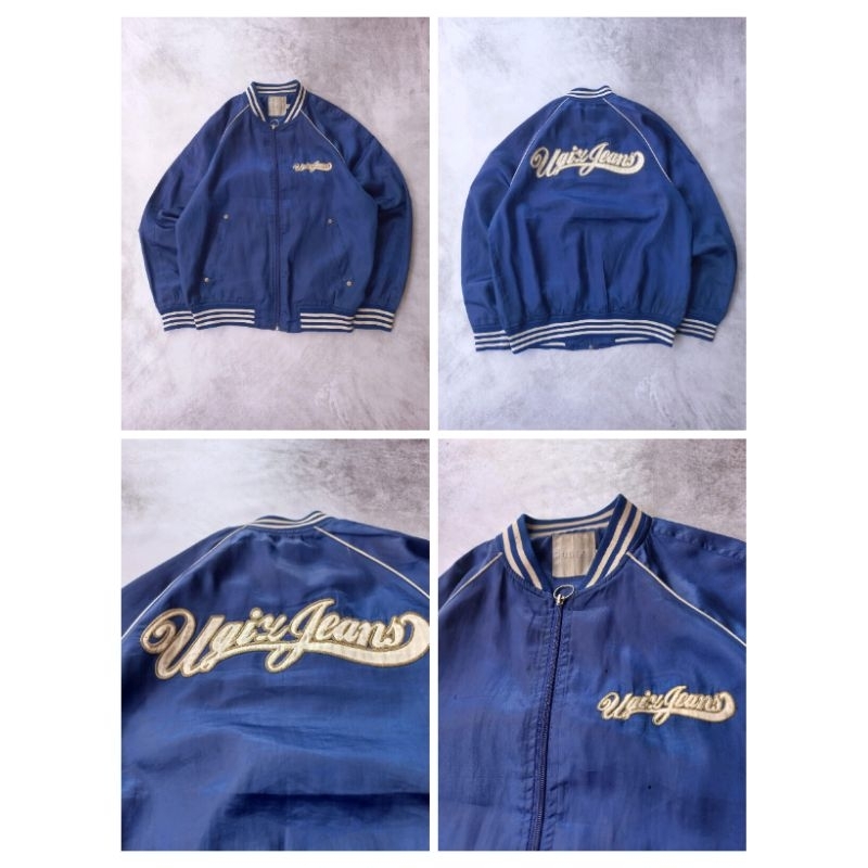 varsity bahan satin