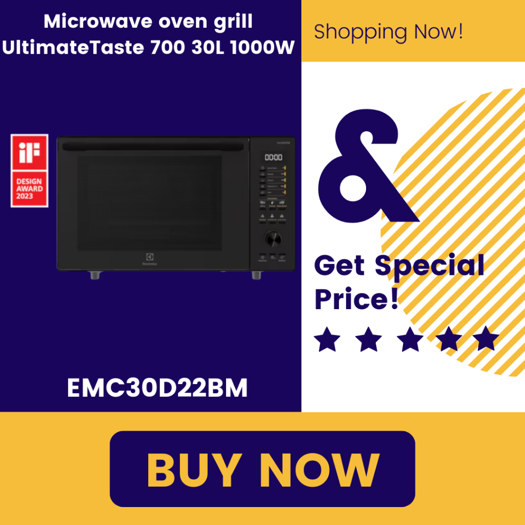 ELECTROLUX EMC30D22BM MICROWAVE AIR FRY 30Liter New