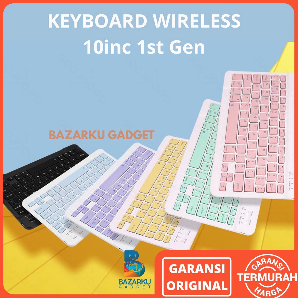 Keyboard Slim Thin 1 for Windows Android iOS PC Keyboard Portable Mini Keyboard Wireless Keyboard Bl