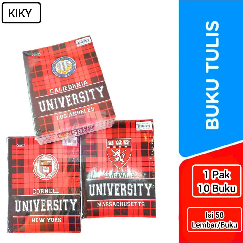 

V2_Buku Tulis Kiky 58 lembar (10 BUKU )/Buku Tulis Kiky Murah