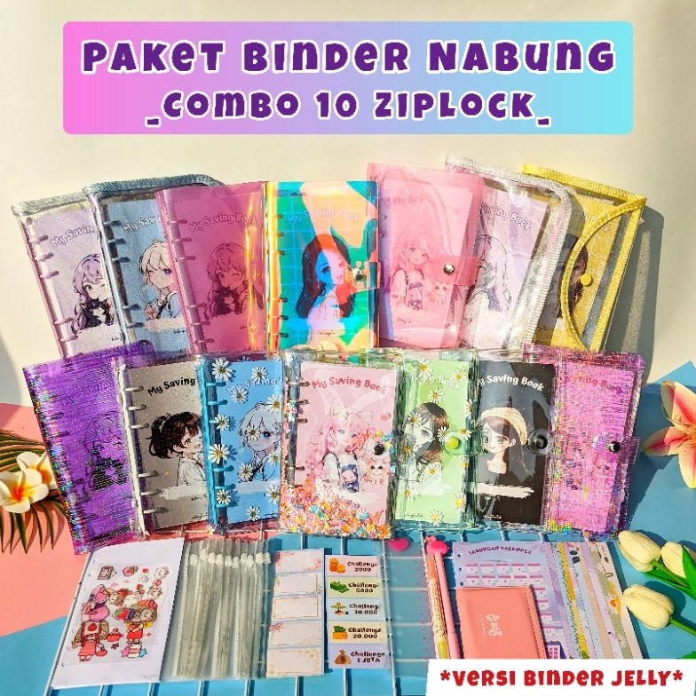 

KODE B5U4 1 Ziplock Part 1 Paket binder Nabung binder keuangan ukuran A6