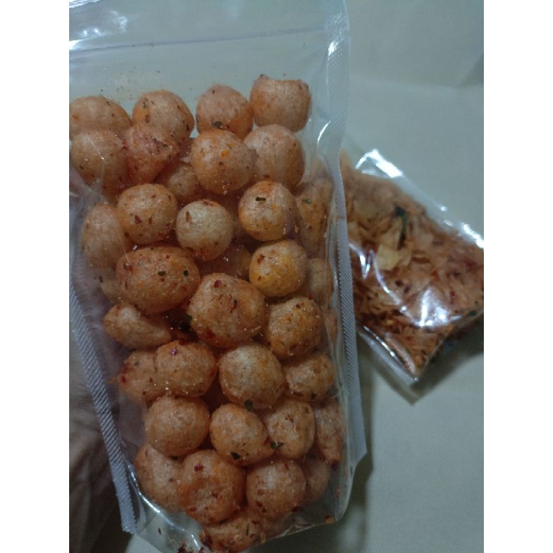 

endog lewo / cimol kering pedas daun jeruk
