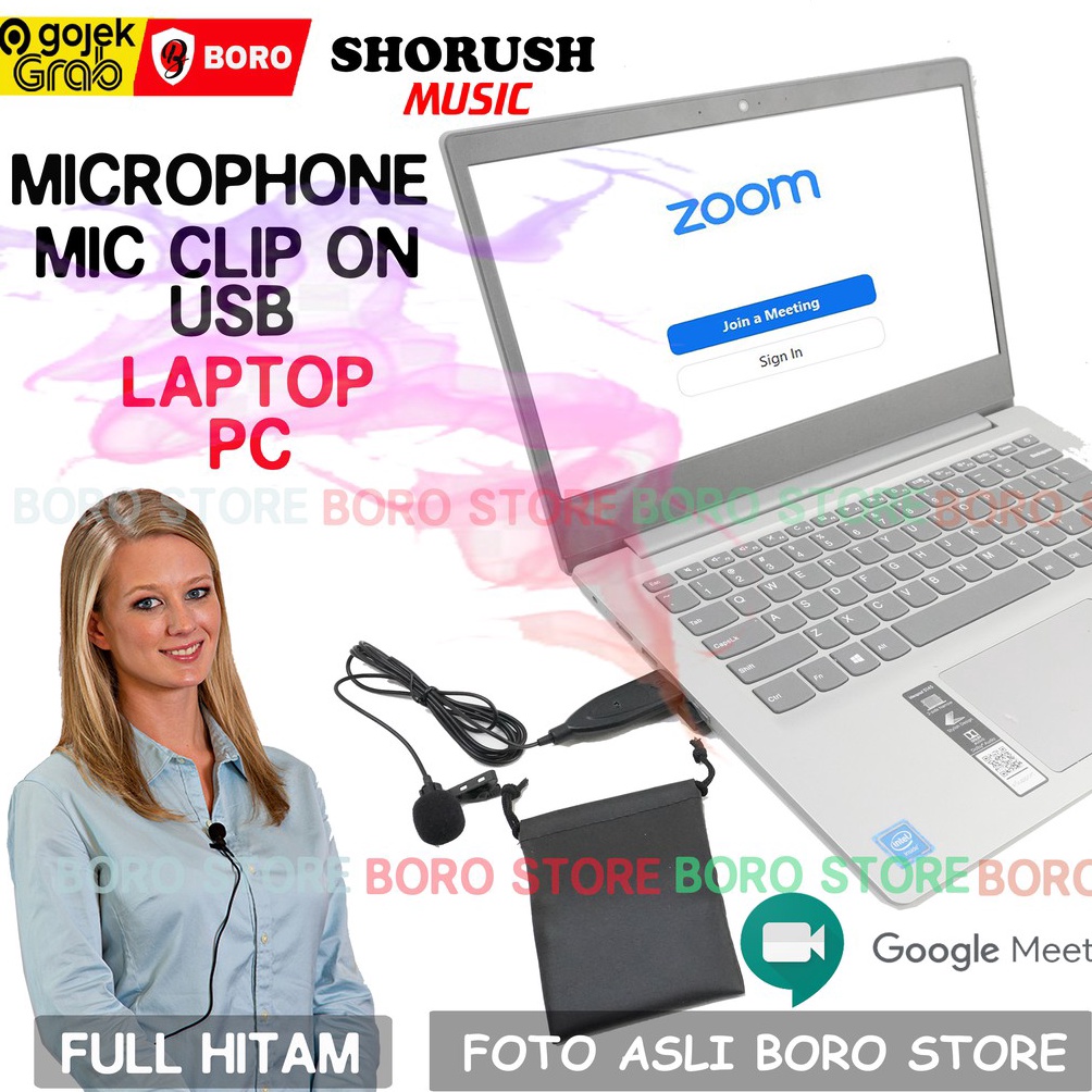 Shorush Microphone HDL 2 Mixer 65mm For MC Wedding Zoom Meeting Recording Streaming Gaming Conferenc