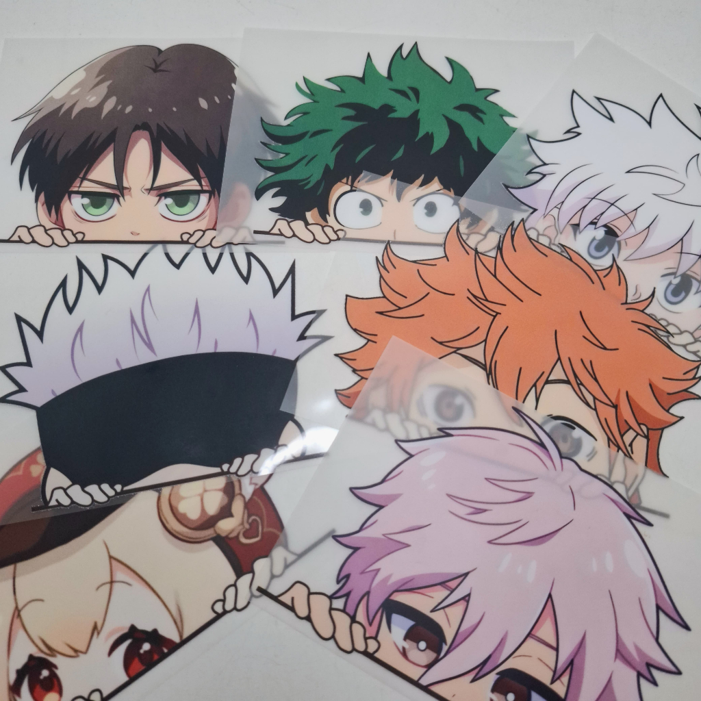 

Sticker Sablon DTF Anime Setrika DIY Genshin Impact AOT Boku No Hero Jujutsu Kaisen Haikyu!!
