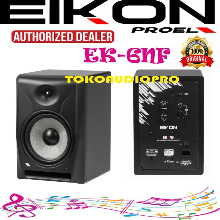 Speaker EIKON EK6NF 6,5" High-definition nearfield powered studio monitor Eikon EK-6NF