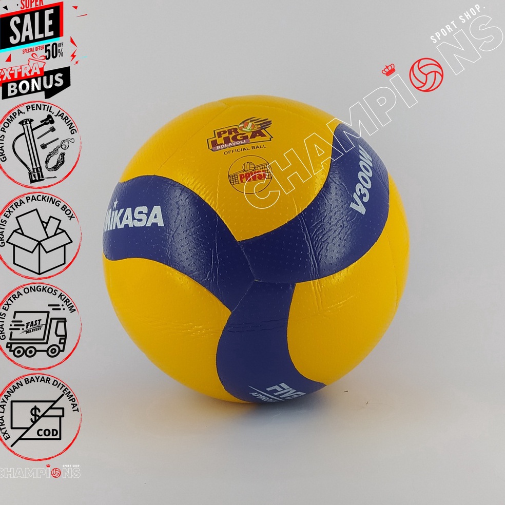 Bola Voli Volly Voly MIKASA V3W original Import Size 5 KODE B8A7