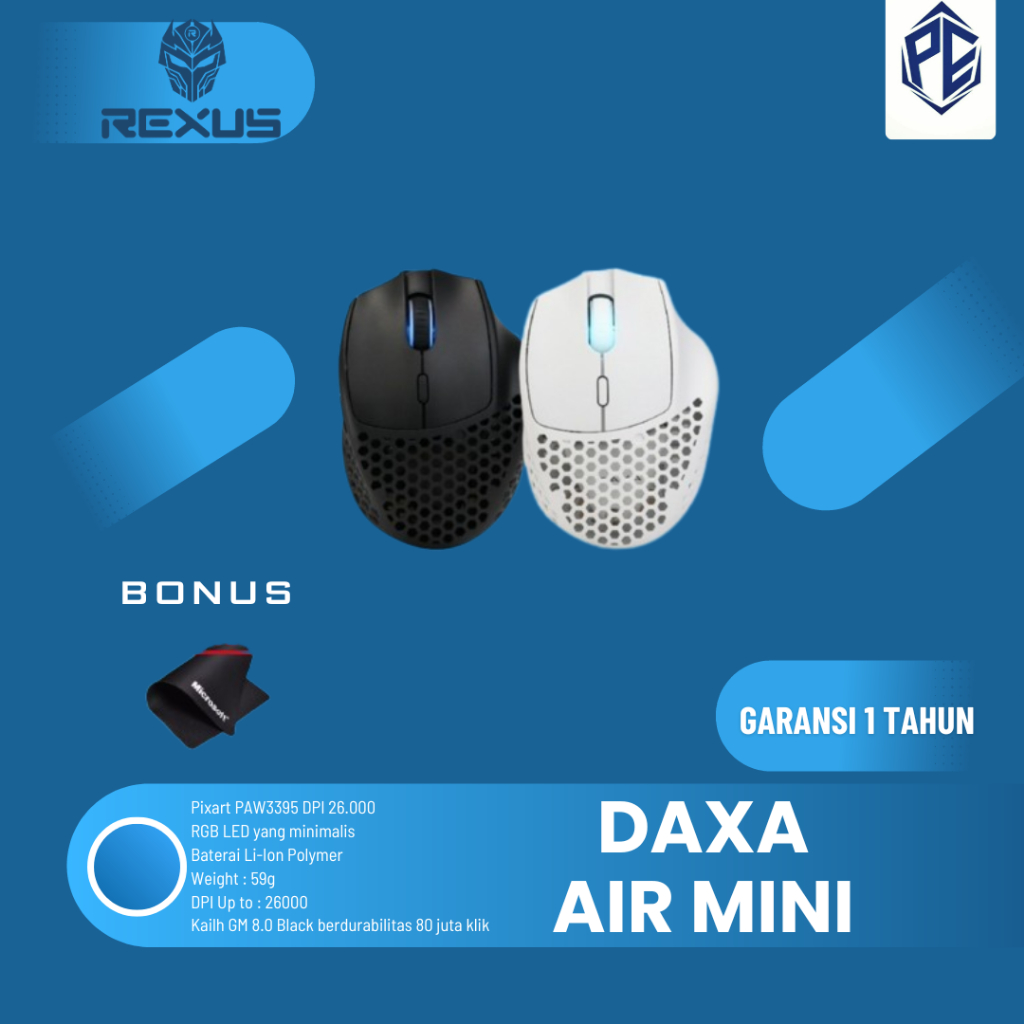 Rexus Daxa Air Mini Wireless Gaming Mouse