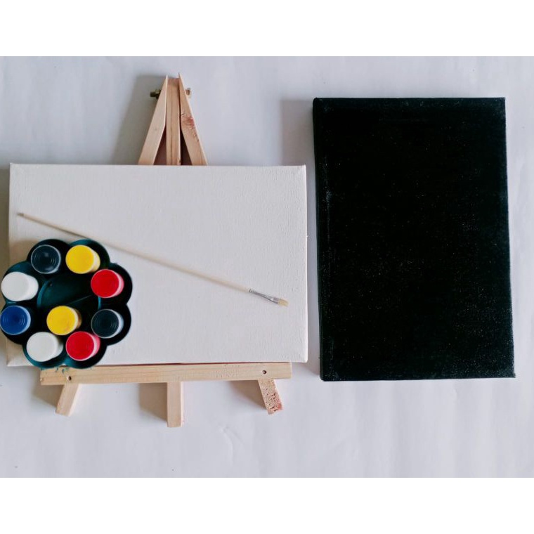 

KODE L8Z9 KANVAS LUKIS 2X3CM EASEL STANDING KANVAS PALET CAT ACRYLIC KUAS NO1