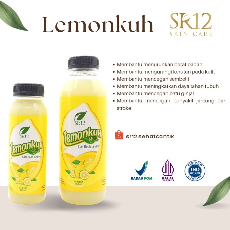 

LEMONKUH SR12 Sari Buah Lemon untuk daya tahan tubuh