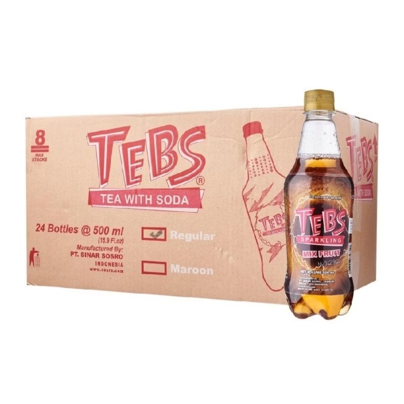 

TEBS kemasan PET 500ml, 1Dus 24pcs