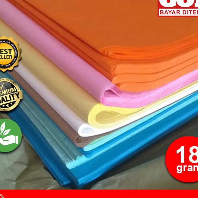 

HJ6 KERTAS TISSUE UNTUK LAYANGAN WARNA WARNI UKURAN 4x4 dan 4x38 ISI 51 LEMBAR